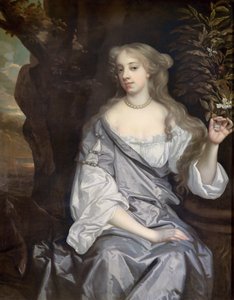 Retrato de una dama, se dice que es Nell Gwynne (1650-87)